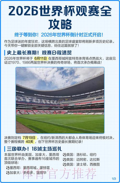 2026年世界杯全程直播：官方观赛入口完全指南